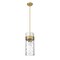 Z-Lite Fontaine 3 Light Pendant, Rubbed Brass & Clear 3035P9-RB - alternate 5
